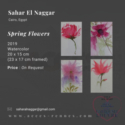 SAHAR EL NAGGAR - SPRING FLOWERS - PINK